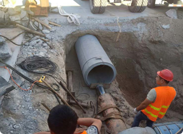 畅安路地下水道